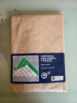 Lenzuolo con angoli cotone anni '80/'90