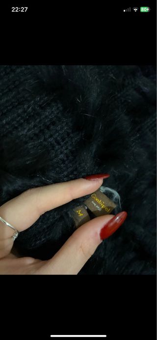 Cardigan pelliccia Combipel nero taglia M