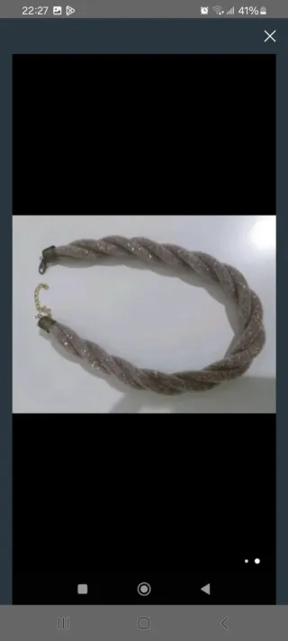 Gargantilla vintage trenzada