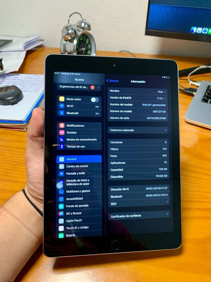 iPad 6ª Gen 128GB Plata afbeelding 5