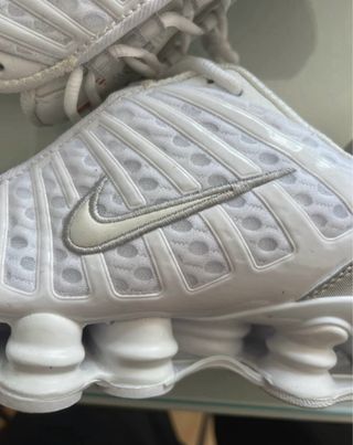 Zapatillas Nike Shox Plata y Blanco