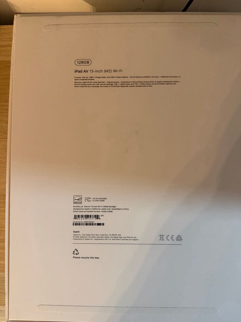 iPad Air 13” 128Gb M2 Starlight afbeelding 5