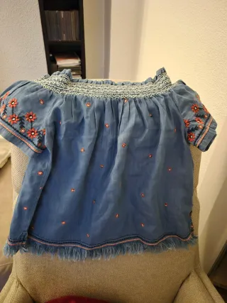 Blusa vaquera bordada