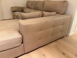 Sofá chaise longue beige CAMINO A CASA