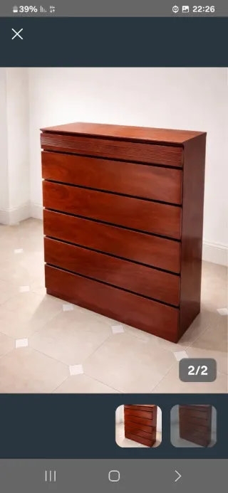 Cómoda de madera diseño moderno