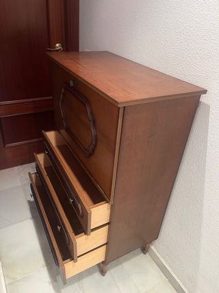 Cómoda escritorio madera vintage