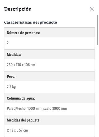 Tienda campaña Crivit 2 personas