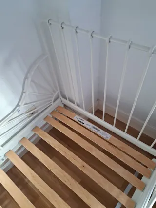 Cama extensible infantil blanca