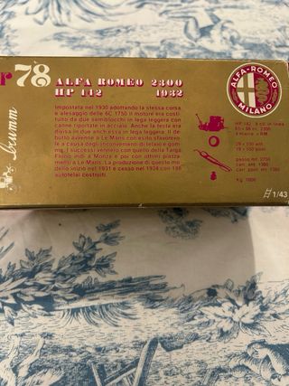 Modellino Alfa Romeo R78 Mille Miglia