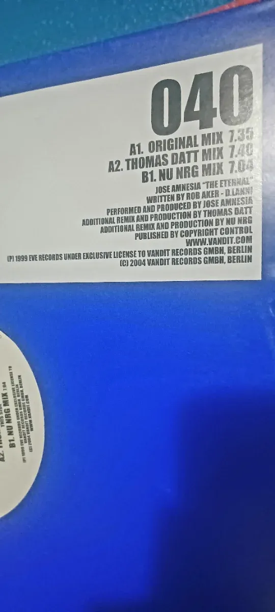 Vinilo Jose Amnesia The Eternal Vandit 040