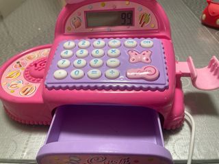 Caja Registradora Juguete Rosa