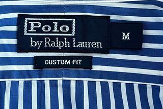 Camicione Polo Ralph Lauren righe blu/bianco