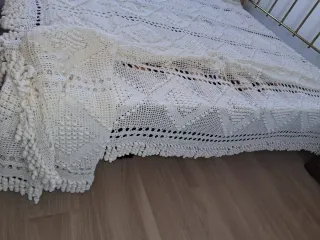 Colcha ganchillo cama 150