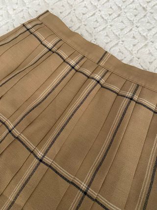 Falda vintage plisada tartán