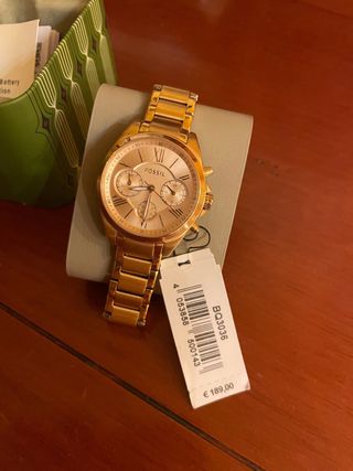 Reloj Fossil Dorado Mujer