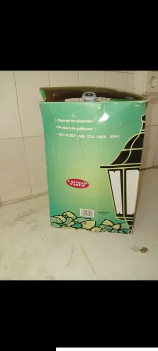 Lámpara Exterior Aluminio Verde Vadem