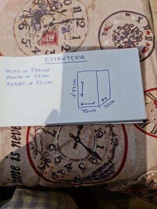 Estantería de madera maciza de cerezo