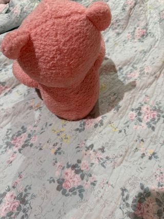 Oso de peluche rosa Gund con pañuelo