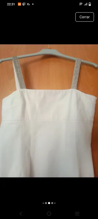 Traje Alysi: Vestido y Chaqueta Blanca