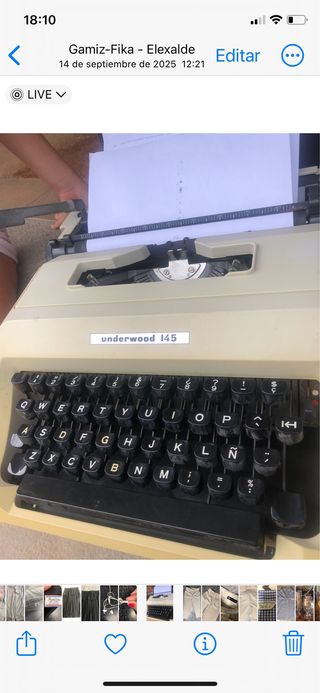 Máquina de escribir Underwood 145