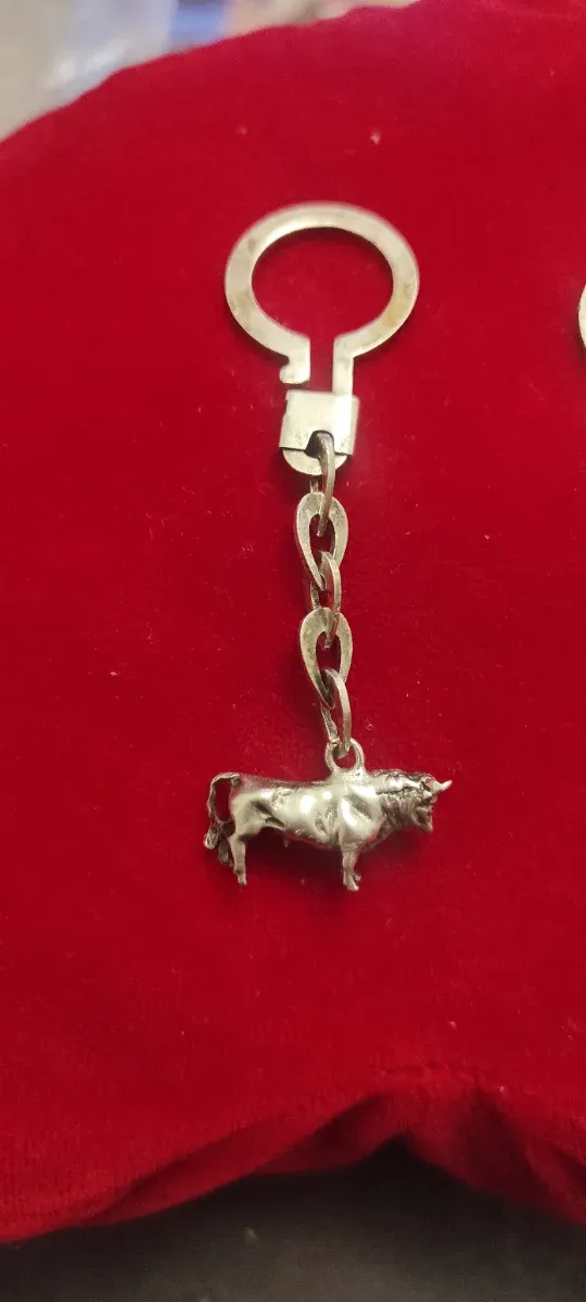 Llavero Plata de Ley Toro y Torero