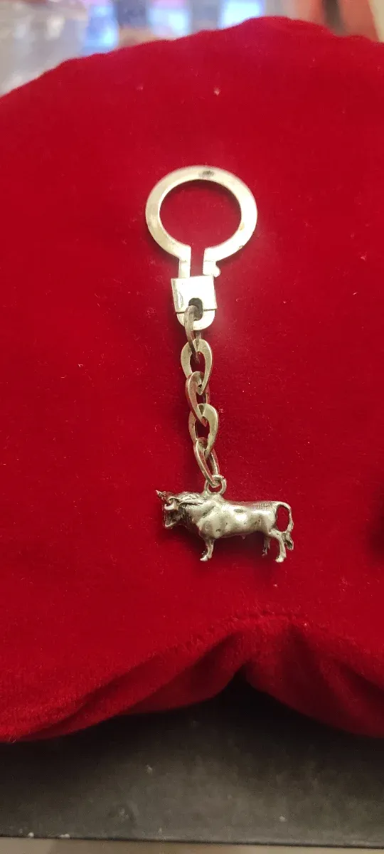 Llavero Plata de Ley Toro y Torero