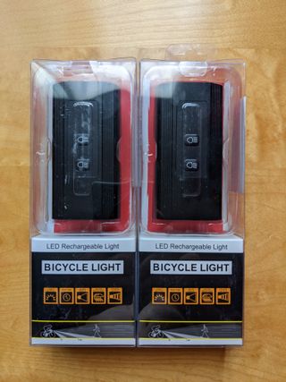 Luz Potente Bicicleta + Powerbank x2