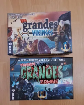 Lote 2 Juegos Mesa: Vikingos y Zombis