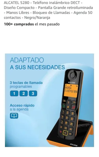 Teléfono Inalámbrico Alcatel S280 DECT