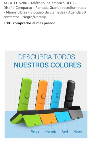 Teléfono Inalámbrico Alcatel S280 DECT