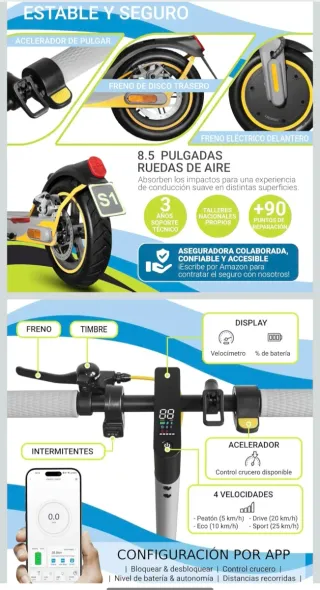 Patinete Eléctrico Mascgooter S1 Reckless