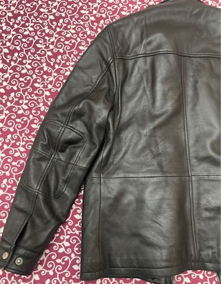 Chaqueta de piel Emidio Tucci negra
