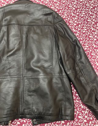 Chaqueta de piel Emidio Tucci negra