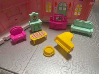 Casita Maletín Juguete Rosa y Lila