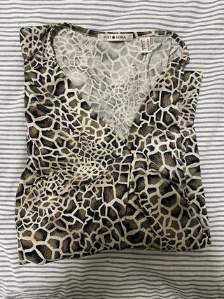 Camiseta estampada animal print