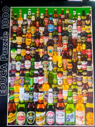 Puzzle 1000 piezas: Botellas de Cerveza