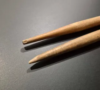 Baquetas tambor antiguas auténticas madera años 50