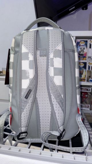 Mochila Sprayground Shark Central Gris/Rosa