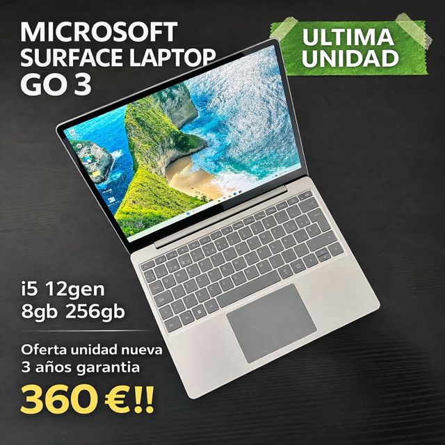 MICROSOFT SURFACE LAPTOP GO 3 I5 8GB 256GB
