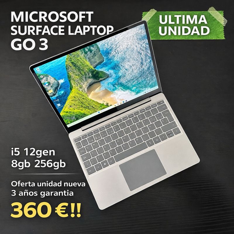 MICROSOFT SURFACE LAPTOP GO 3 I5 8GB 256GB