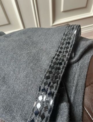 Jersey manga corta gris marengo