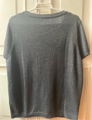 Jersey manga corta gris marengo