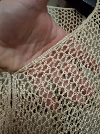 Cardigan donna sfumato marrone/oro