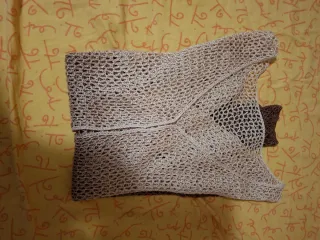 Cardigan donna sfumato marrone/oro