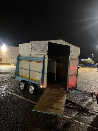 Remolque Caballo Matrícula Blanca