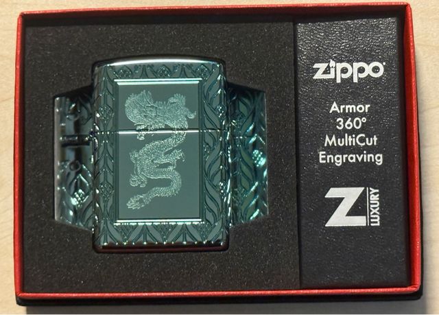 Zippo Armor 360° Dragón Asiático MultiCut