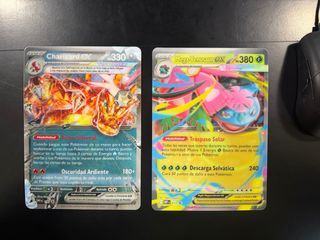 Cartas Pokémon Jumbo Charizard EX y Mega Venusaur