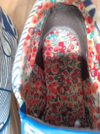 Botines de tela con estampado floral
