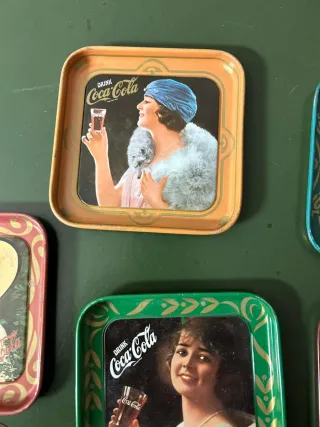 Set 5 Sottobicchieri Coca-Cola Vintage Metallo