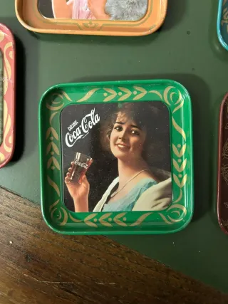 Set 5 Sottobicchieri Coca-Cola Vintage Metallo